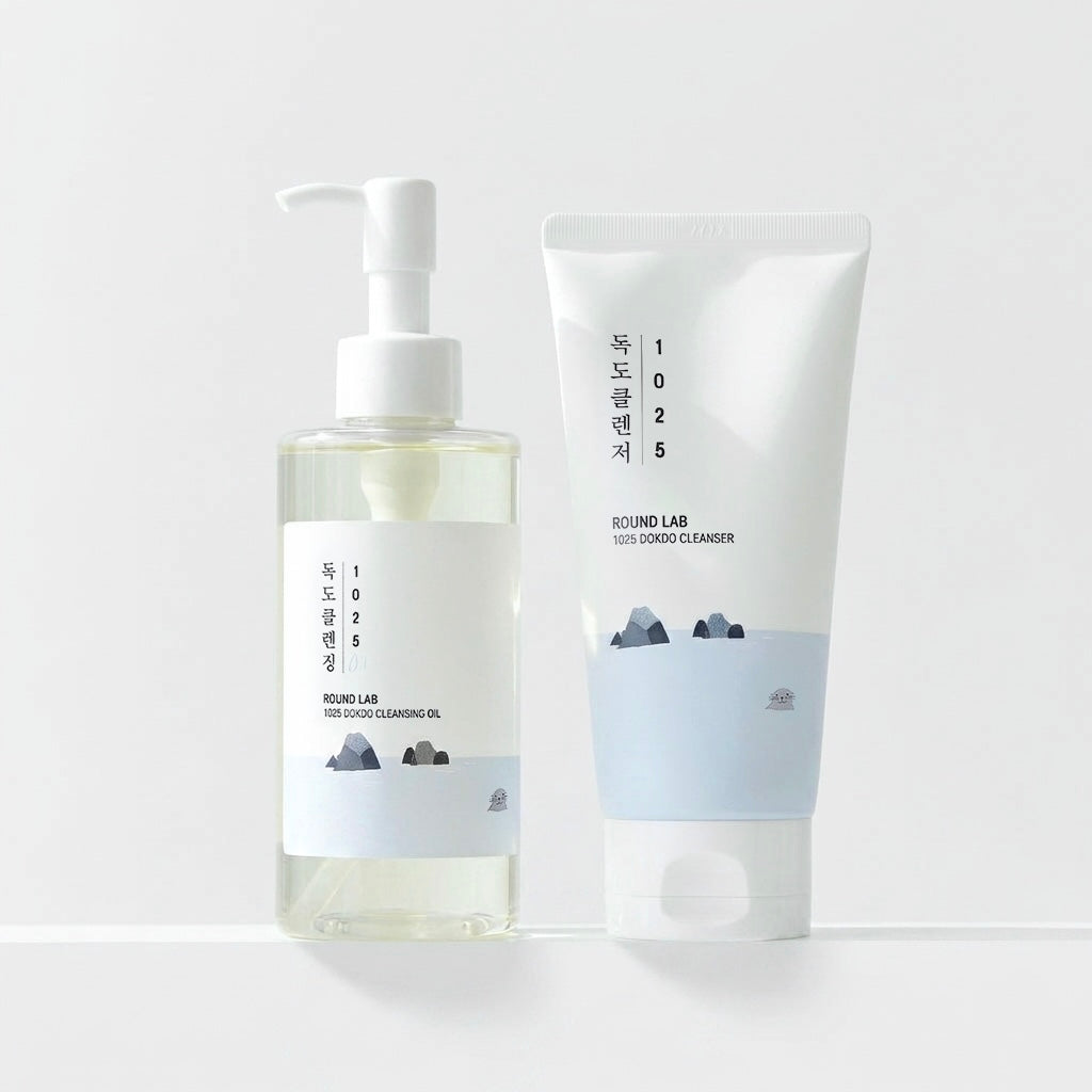 Dokdo Cleanser + Dokdo Cleansing Oil Bundle | Round Lab