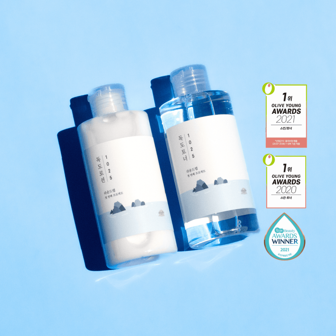 1025 Dokdo Toner + Lotion Duo - Round Lab