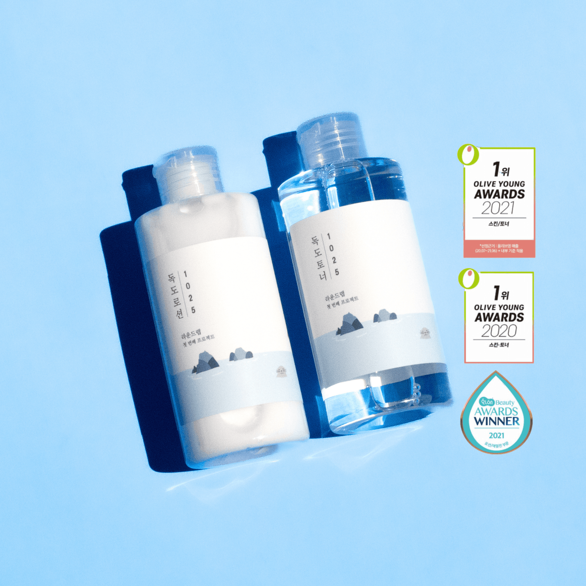 1025 Dokdo Toner + Lotion Duo - Round Lab