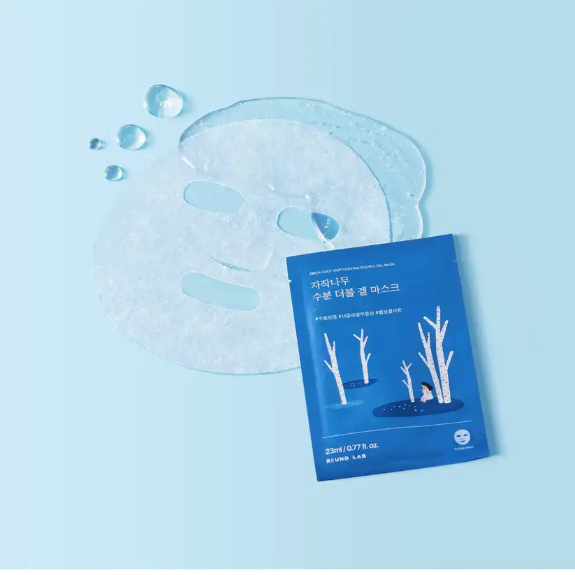Birch Moisturizing Double Gel Mask | Round Lab
