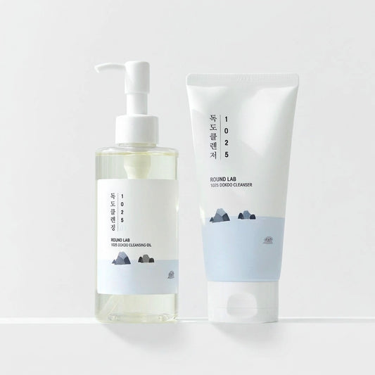 Dokdo Cleanser + Dokdo Cleansing Oil Bundle | Round Lab
