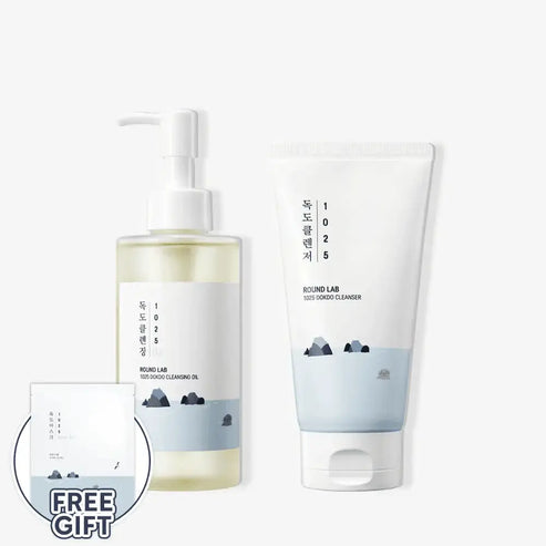 Dokdo Cleanser + Dokdo Cleansing Oil Bundle | Round Lab