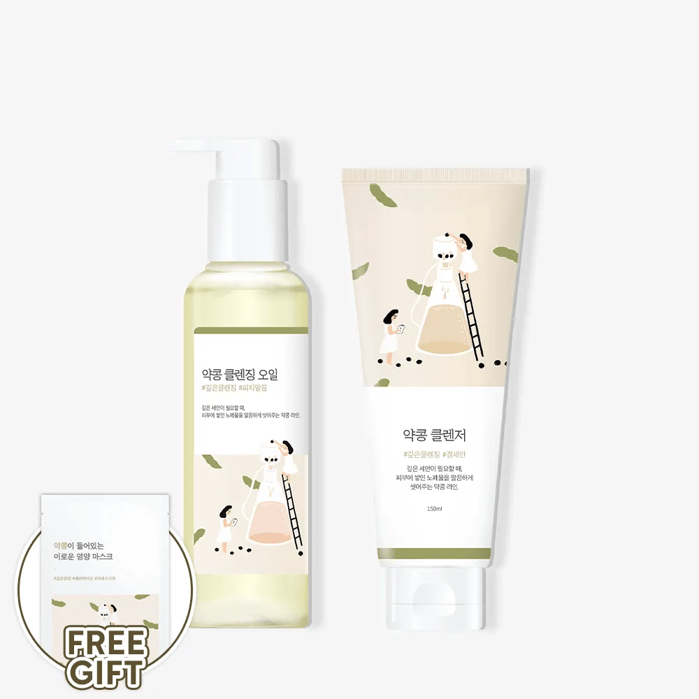 Soybean Oil Cleanser + Facial Cleanser Double Cleansing Routine
