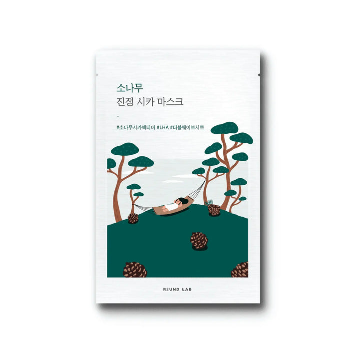 Pine Calming Cica Sheet Mask | Round Lab